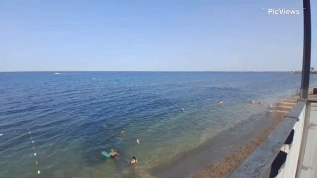 Феодосия пляж Айвазовский сегодня 26 июня 2024. Какая обстановка на пляже море погода сейчас