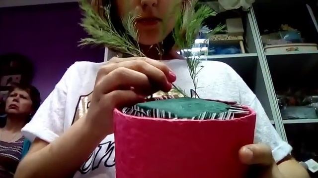 Школа Флористики! Создаю свою композицию))