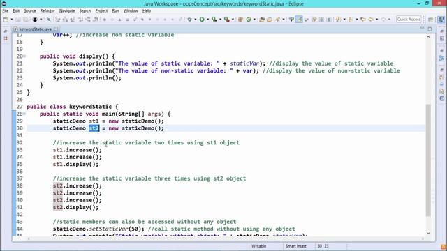 Java Essentials - Static keyword in java