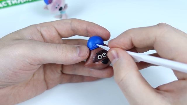 Лепим енота САНЮ из СвитБокс из мягкого пластилина Brauberg Kids. Саня из сериала Ми-Ми-Мишки.