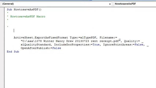 Excel - Macro Recorder Won't Save As Pasted Name - Episode 1759