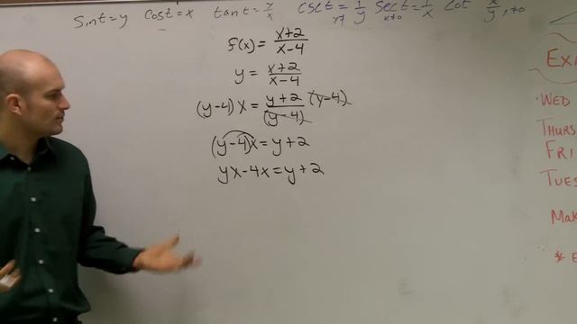Finding The Inverse Of A Rational Function