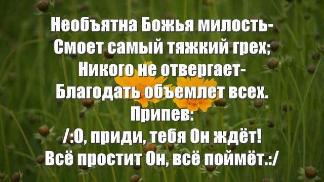 Гимны Надежды 175 Божью милость и прощенье (минус)