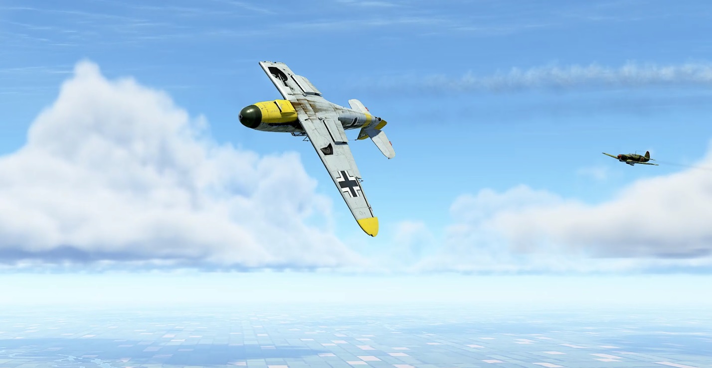 Як-7Б против , против Bf 109 F-2. С трудом, но догнал и сбил немчика.