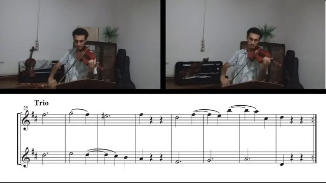 W.  A.  Mozart   KV 487- 496a  - 12 duets - violín duet N° 2
