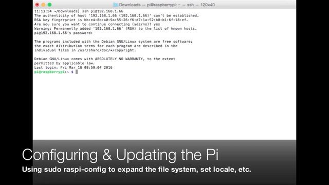 Soilcam - 02 - Initial Setup of Raspberry Pi