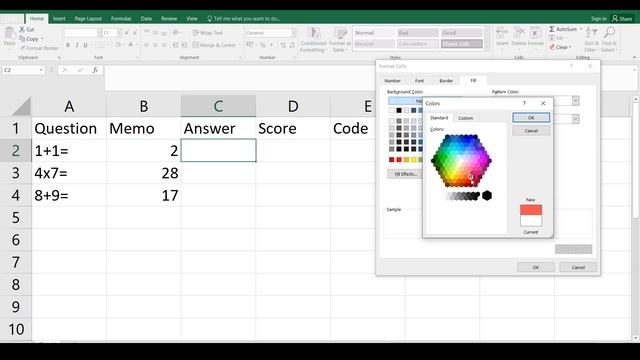 DIY automatic marking program using Excel
