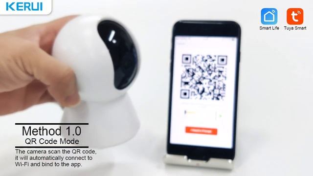 [Camera] KR-K259 Indoor Camera connect to wifi | EZ mode | QR Code mode