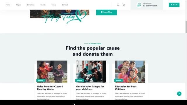 Halpes - Nonprofit Charity Vue Nuxt Template donation fundraising