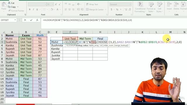 Excel CHOOSE FUNCTION | How to use VLOOKUP with Choose Function without Helper Column | Hindi