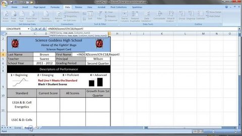 Excel for Educators 2a: Use INDEX and MATCH