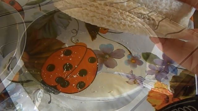 Лимонный тортик из вафельных коржей,папа на работе,компот из абрикосов!!!