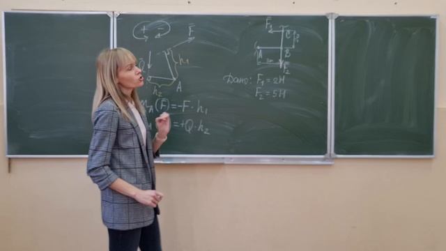 Статика. Момент силы относительно точки. Правила и пример вычисления.