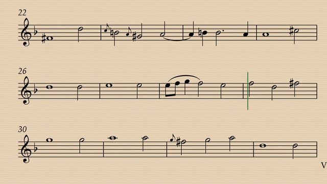 1. Adagio - Sonata No.1 in D minor - Élisabeth Jacquet de La Guerre - Tenor Recorder Demo/BackTrack