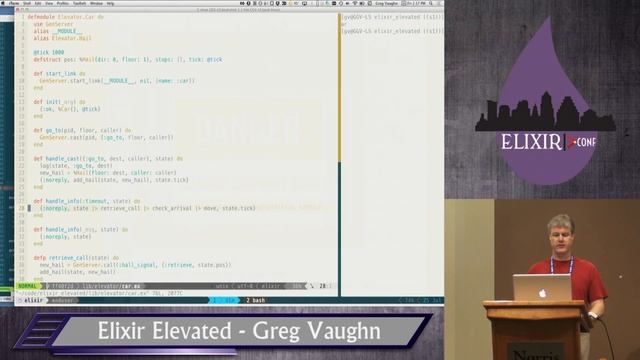 Elixir Conf 2014 - Elixir Elevate by Greg Vaughn