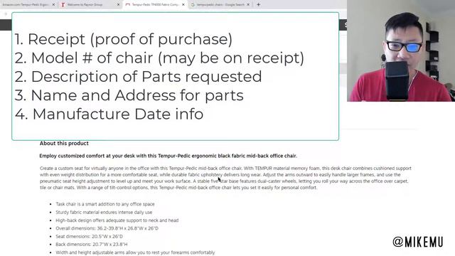 How to Get Warranty Service and Replacement Parts for Tempur-Pedic Chairs