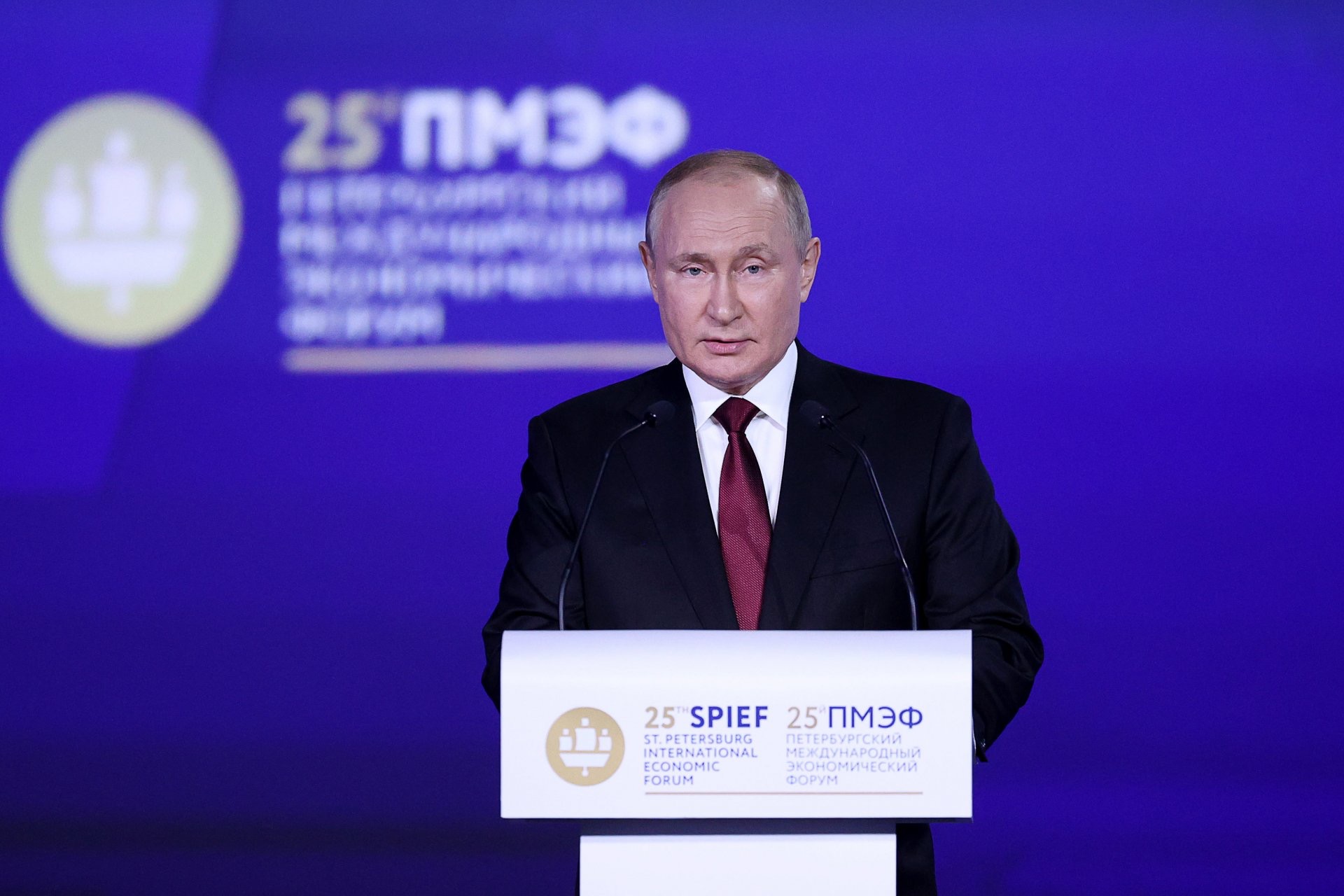 Пленарное заседание Петербургского международного экономического форума с участием Владимира Путина