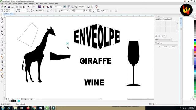Text In Shape With Coreldraw I Coreldraw Tutorial For Begginers in hindi I Wrap Text Into Shape 202
