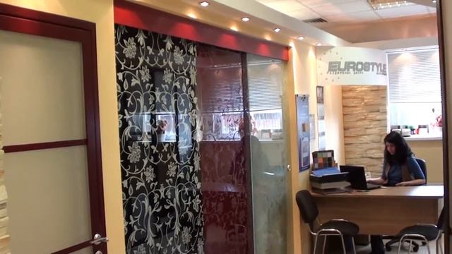 Презентация стеклянных раздвижных дверей.