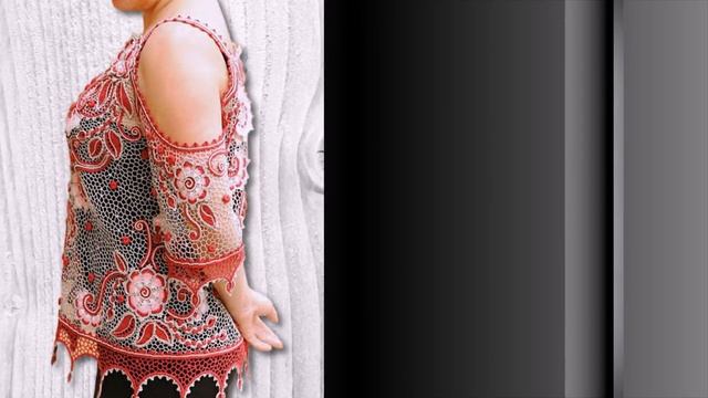 Ирландское кружево - туника "Сказочная Персия".  Irish Crochet Lace.
