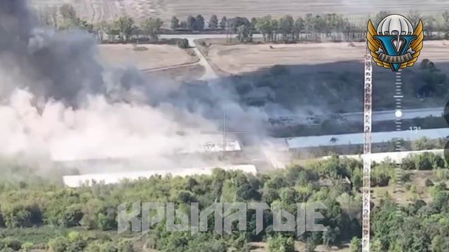 Авиаудар по позиции Всу на территории свинокомплекса в районе н.п. Мартыновка Курской области