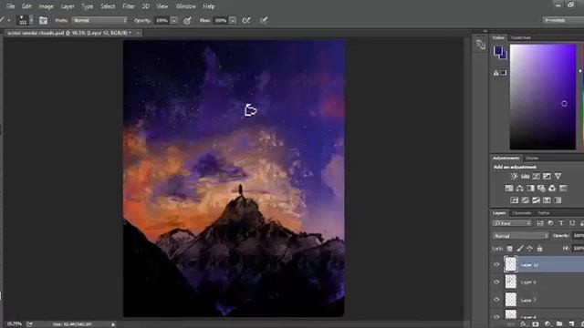Photoshop Scenery Speed Paint (Soupsane)