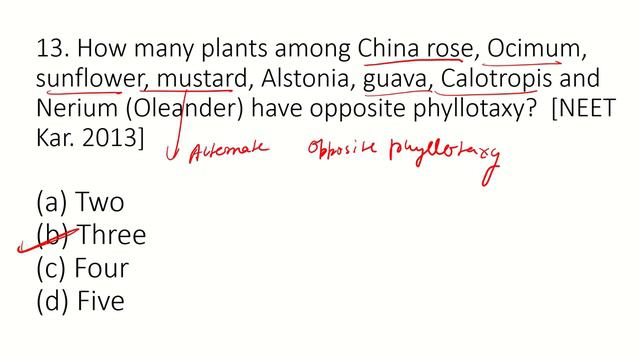 NEET 2020 Most Important question of Biology   Morphology in flowering plants Top 100+ MCQ