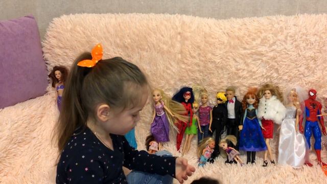 ДАША И КУКЛЫ ДИСНЕЙ Doll Disney Princess  кукла барби Наталья Водянова