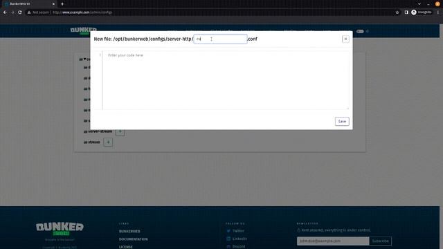 demo bunkerweb ui - Bunkerized Nginx