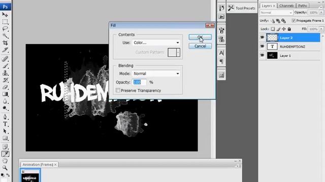 Photoshop CS3 Lazer Animation Tutorial
