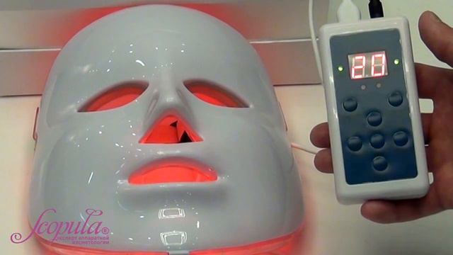 LED маска для фотобиомодуляции лица Scopula.ru