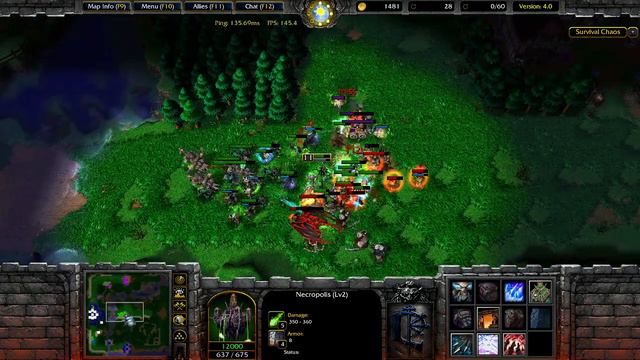 Warcraft 3 CZ/SK | #313 | Survival Chaos 4.0 - Undead nerubian bonus