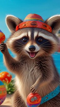 Песня Педро-Педро, поют еноты. Клип нарисован нейросетью