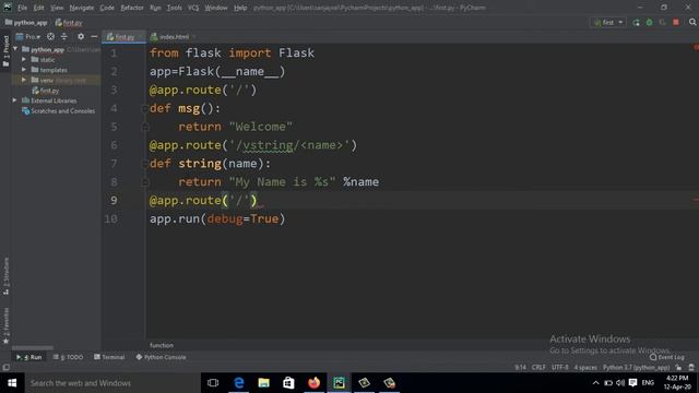 7: Python Flask Tutorial for Beginners  Flask  Variable RulesHindi