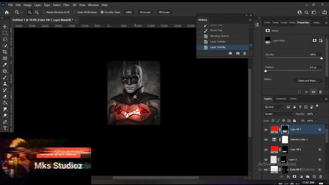 Batman Sketch Glow Photoshop photomanipulation How To Create Glow in Photoshop | Glow Effect