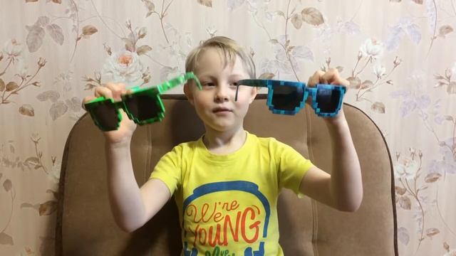 Очки Майнкрафт из Китая (алиэкспресс)