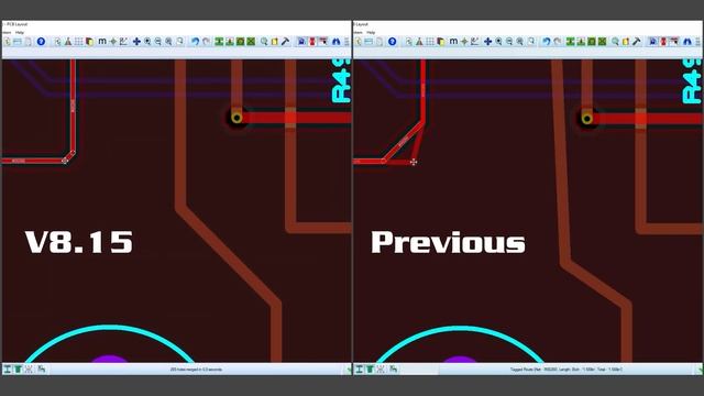 Linear Route Editing Proteus v8.15 Update