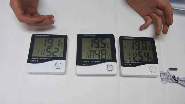 Электронный термометр гигрометр HTC 1 HTC 2