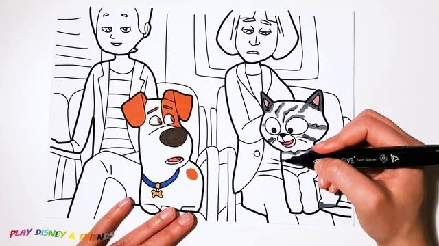 The Secret Life of Pets 2 Coloring Pages for Kids How to Draw Pets 2 Max