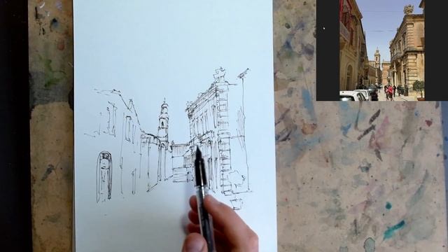 Simple Tonal Ink Sketch Tutorial - Urban Sketching Ideas