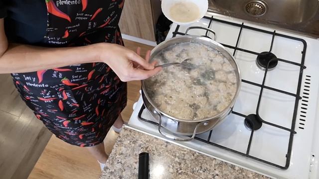 Суп с фрикадельками из индейки