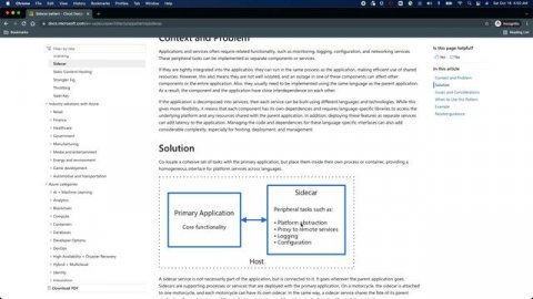 Cloud Design Pattern: Sidecar pattern