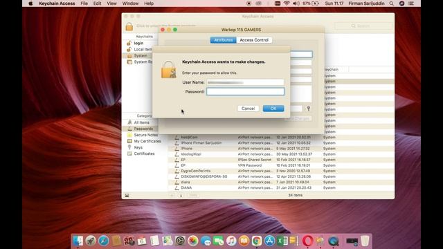 Cara Melihat Password Wifi Yang Terhubung di Macbook