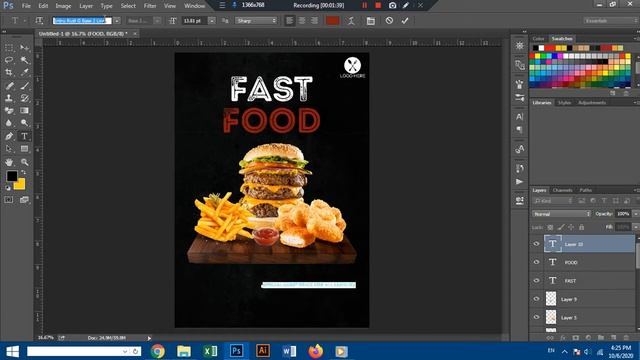 How To Design A Fast Food Flyer In Adobe Photoshop CC