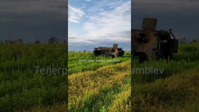 Уничтоженный на Артемовском направлении украинский бронеавтомобиль "Козак-7".