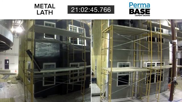 PermaBASE Cement Board Vs. Metal Lath Time Comparison Study