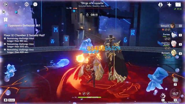 Wanderer C0 & Furina C0 Spiral abyss floor 12 genshin impact