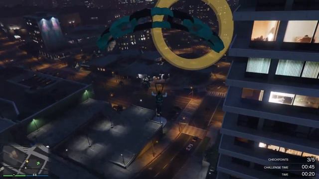 GTA: Online. • Junk Energy Skydives. • Rockford Hills location. • 5 checkpoints. • Gold, 5k. • 🪂💵