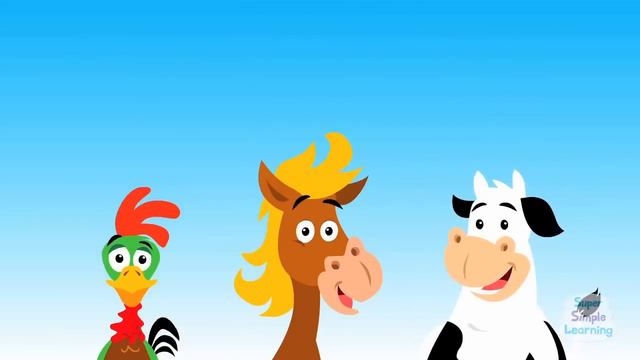 The Animals On The Farm _ Animals and Farm Song for Kids _ Super Simple Songs