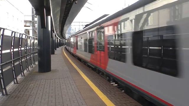 Электропоезд ЭС1П-037 "Ласточка" (ТЧ-96) скоростной поезд №717М Москва - Минск.